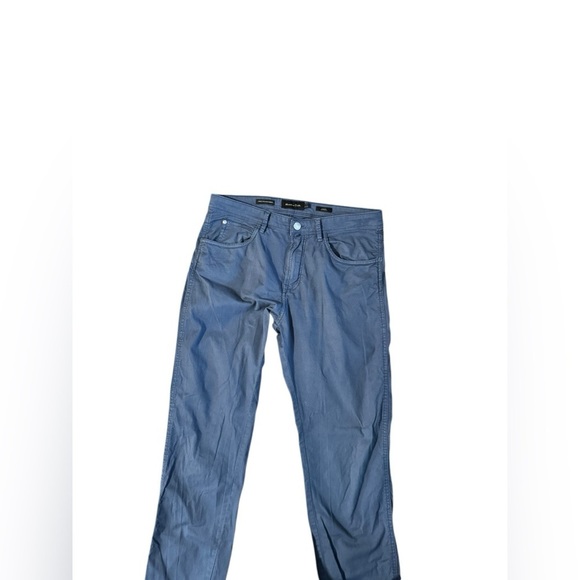 Massimo Dutti Tapered Fit Pants Men's 31x31 Navy Blue Classic Cotton Damaged - Picture 3 of 13